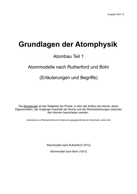 Atombau - Aklimex.de