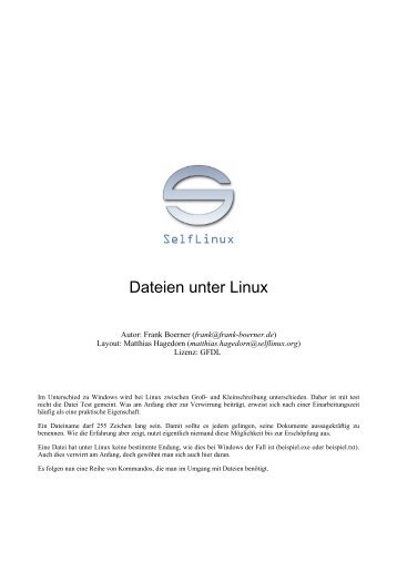 Dateien unter Linux