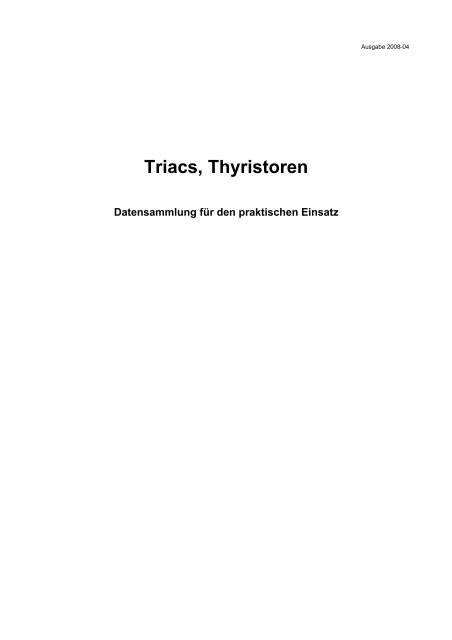 Triacs, Thyristoren - Aklimex.de