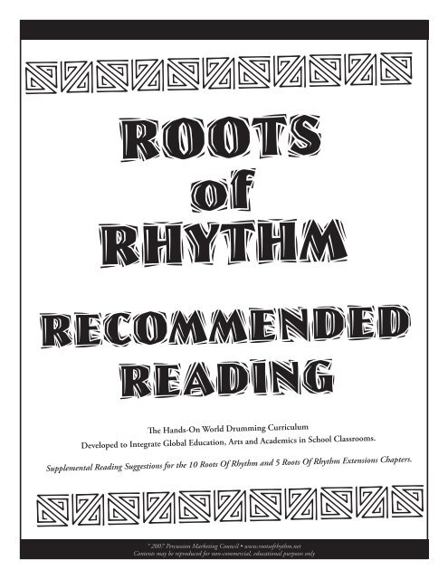 Roots of Rhythm Recommended Reading (.pdf)