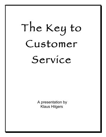 The Key to Customer Service