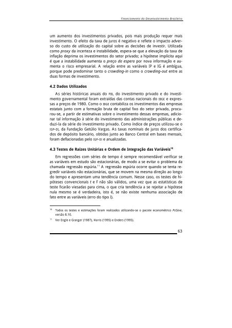 CAPÍTULO 8 Determinantes do investimento Privado no Brasil ...