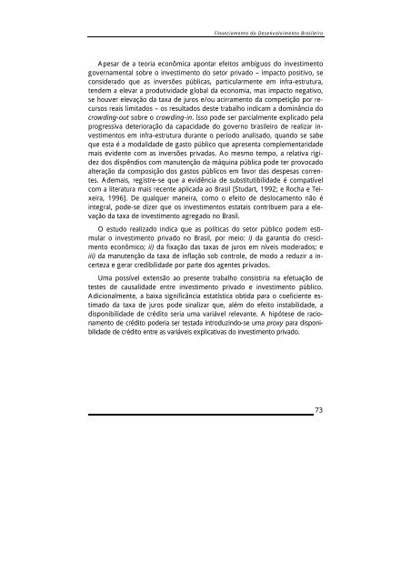 CAPÍTULO 8 Determinantes do investimento Privado no Brasil ...