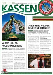 CARLSBERG HOLDER KUNDERNE I HÅNDEN VARME KUL OG ...