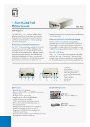 1-Port H.264 PoE Video Server