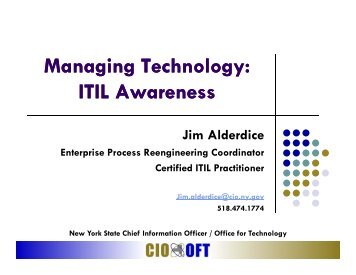 Managing Technology: ITIL Awareness