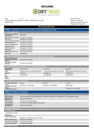 Chemwatch REACH MSDS for META CRÈME - Dry Treat