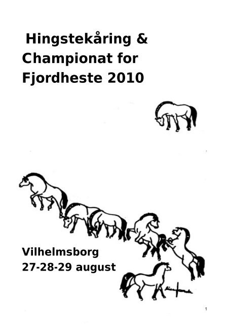 Fjordhesten Danmark - foreningen for avl og sport