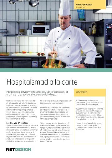 Hospitalsmad a la carte - Hvidovre Hospital