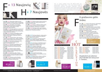 + 13 Naujovių H+ 7 Naujovės - FM kvepalai