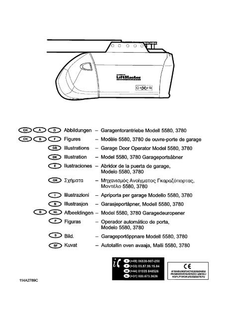 Monteringsanvisning liftmaster 5580 Monteringsanvisning liftmaster 5580