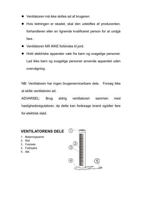 Brugsvejledning - Lomax