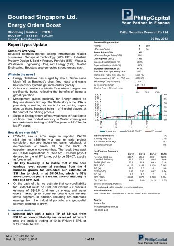 Boustead Singapore Ltd. - Phillip Securities Pte Ltd