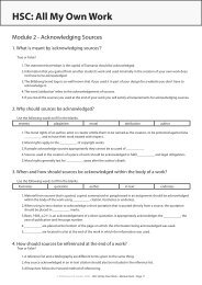 Download a PDF print version of the Module Quiz - HSC : All My ...