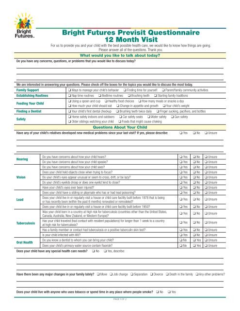 12 Month Visit Bright Futures American Academy Of Pediatrics 12-month-visit-bright-futures-american-academy-of-pediatrics