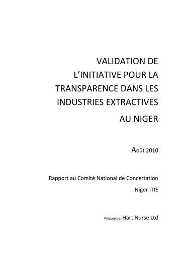 VALIDATION DE - EITI