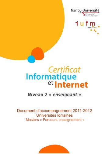 Niveau 2 « enseignant » - Index of