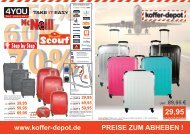 Preise zuM Abheben ! - koffer-depot