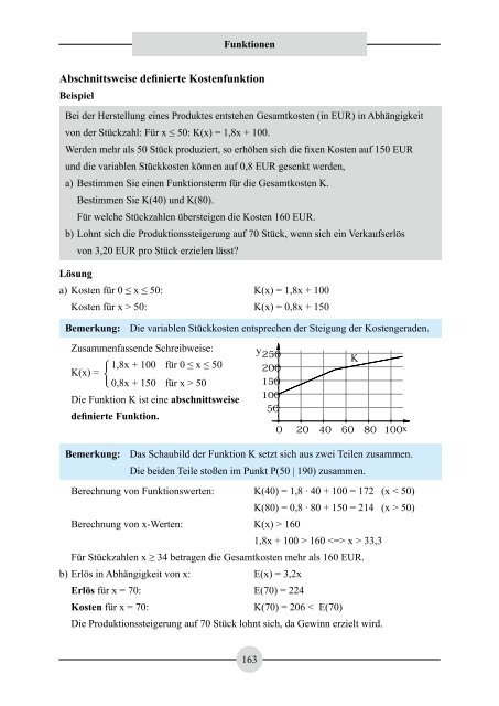 Mathematik für das Berufskolleg – Berufliches Gymnasium