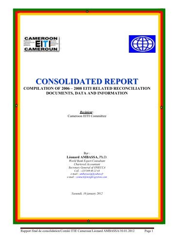 CONSOLIDATED REPORT - EITI