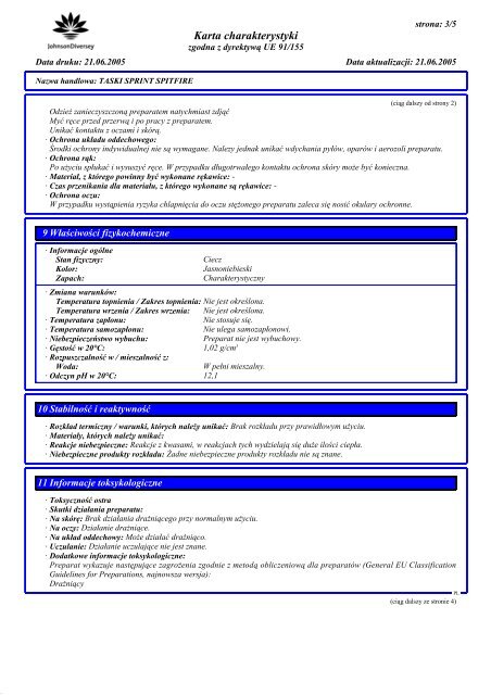 DR Karta charakterystyki