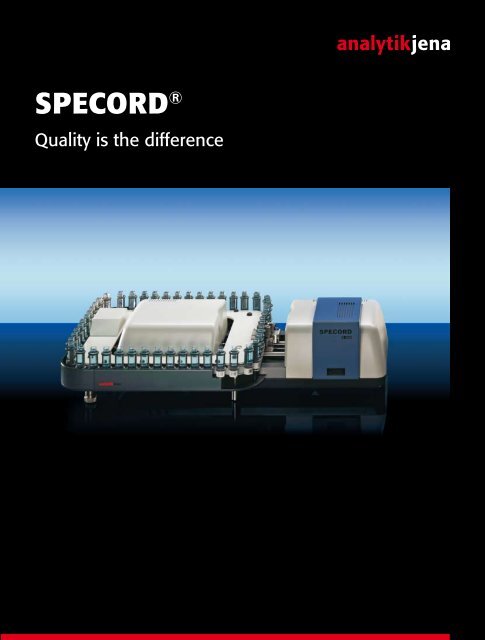 SPECORD® - Analytik Jena AG