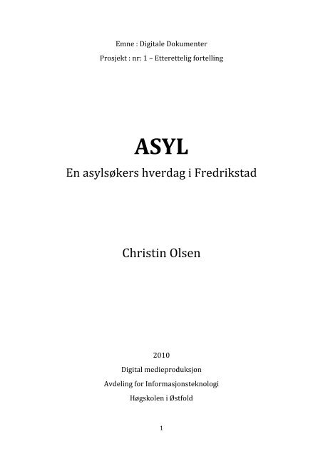 ASYL - Høgskolen i Østfold