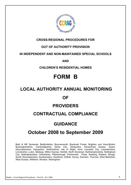 Form B Documentation - Lincolnshire Family Services Directory