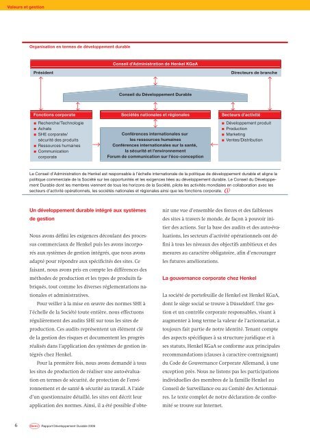 Rapport Développement Durable 2006 - Henkel