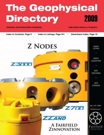 The Geophysical Directory