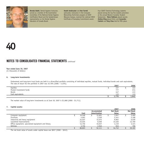 siast 2006-2007 annual report - Saskatchewan Institute of Applied ...