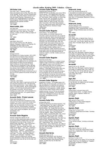 chords-online Katalog 2009 - Schulen - Gitarre