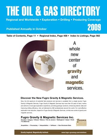 Regional and Worldwide • Exploration • Drilling • Producing ...