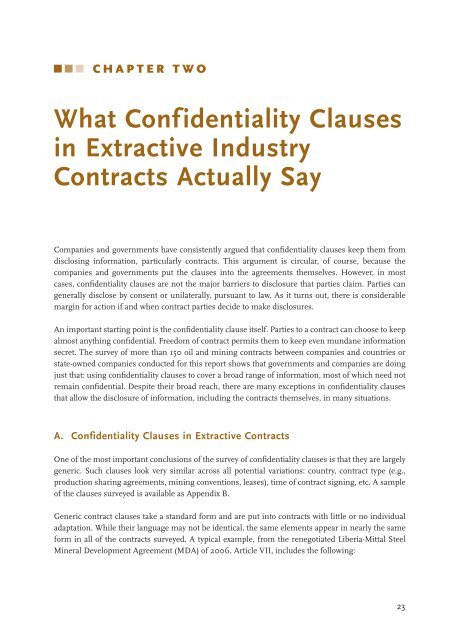 CONTRACTS CONFIDENTIAL: - Good Law and Practice