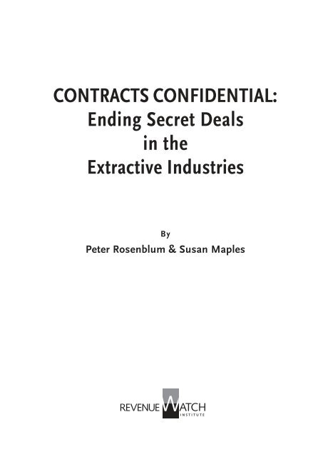CONTRACTS CONFIDENTIAL: - Good Law and Practice