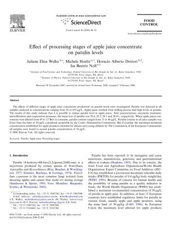 Effect of processing stages of apple juice ... - ResearchGate