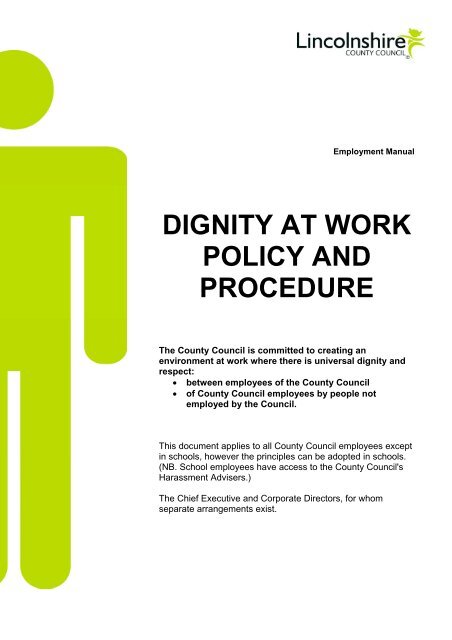 Dignity at Work - Policy and Procedure