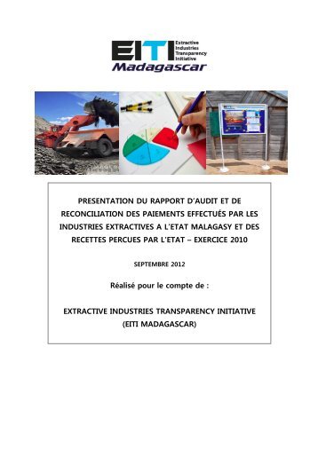 presentation du rapport d'audit et de reconciliation des ... - EITI