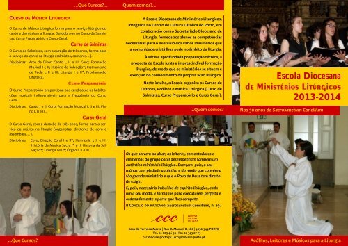 Escola Diocesana 2013-2014 - Centro de Cultura Católica do Porto