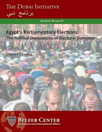 Tavana--Egypt Elections Guide - Belfer Center for Science and ...