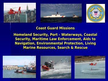 Coast Guard Missions Homeland Security, Port - Waterways ...