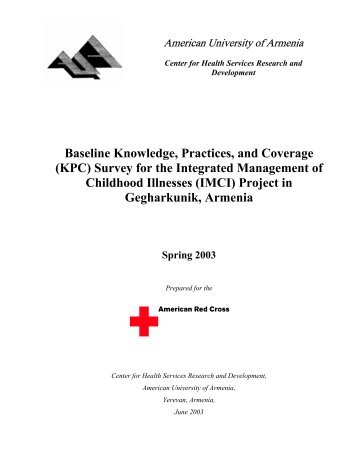 Baseline Knowledge, Practices, and Coverage (KPC) Survey - CHSR