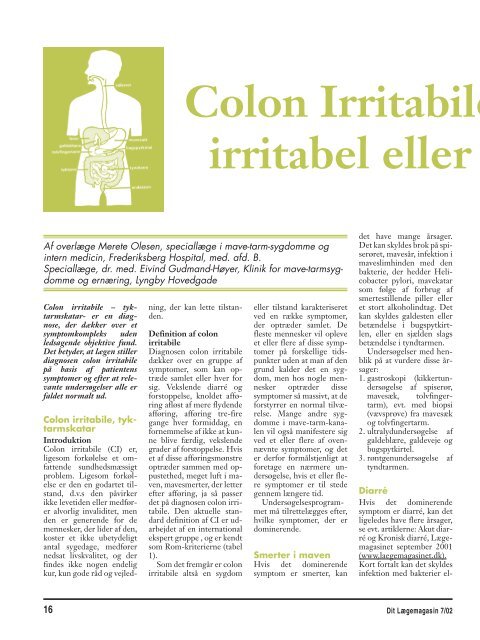 colon irritabile kost
