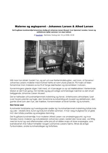 Malerne og ægteparret - Johannes Larsen & Alhed Larsen