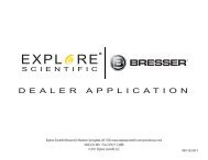 Dealer Application for the Americas - Explore Scientific