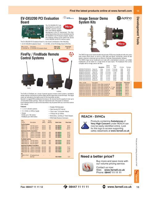 Development Tools Focus Test & Measurement - Farnell