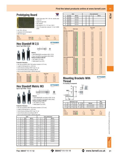 Development Tools Focus Test & Measurement - Farnell