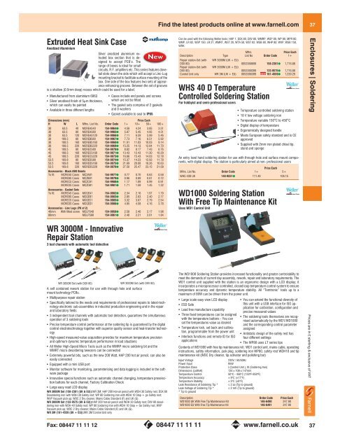 Development Tools Focus Test & Measurement - Farnell