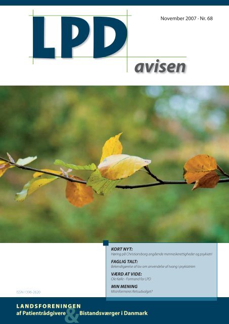 Nummer 68 (november 2007) - Landsforeningen af Patientrådgivere ...