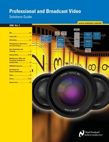 Professional and Broadcast Video Products (PDF) - Farnell